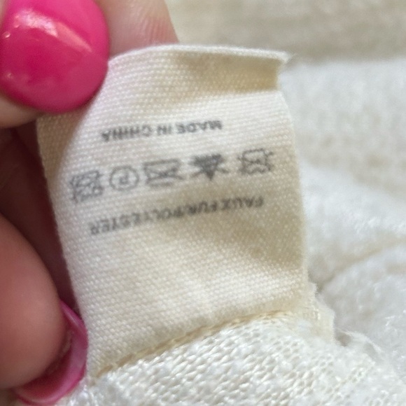 Katydid Cream Quarter Zip Fleece Pullover. Size Large. Gorpcore. Cabincore. Cozy - Picture 4 of 6